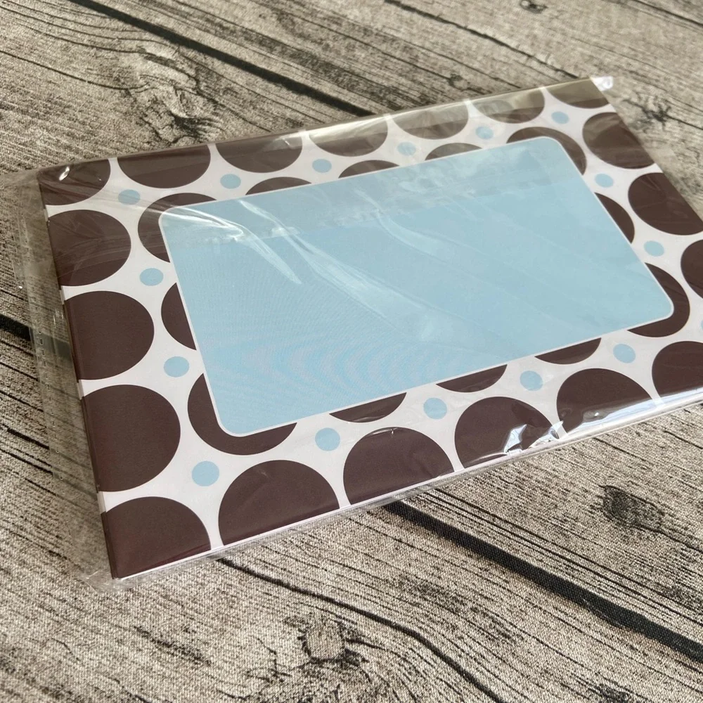 NEW. Pack of 10 large flat printable invitations/cards + 10 envelopes.